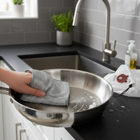 Metal Cleaning Cloth & Food Cover Set